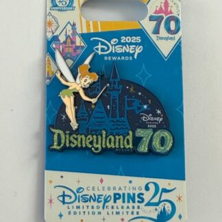 DLR Tinker Bell Disneyland 70th Anniversary Disney Rewards Vise 25 Disney Pin B