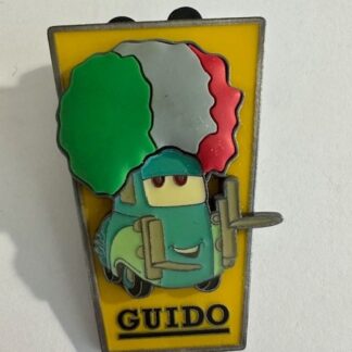 DS - Cars - Guido with Italian Flag Wig Disney Pin F1
