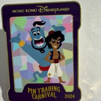 Disney 2024 HKDL Pin Trading Carnival Aladdin and Genie LE 750 Pin (C1)