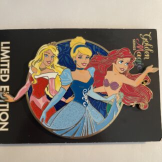 Disney ACME/HotArt Golden Magic All Stars Aurora Cinderella Ariel Pin B