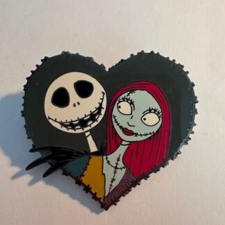 Disney Auction Pin LE 1000 Jack and Sally Heart (D8)