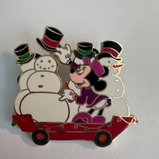 Disney Auctions Christmas Train Minnie Mouse Le 100 Pin (D6)