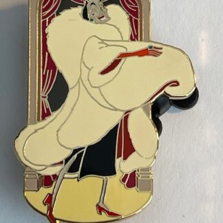 Disney Auctions Cruella De Vil Twirling 101 Dalmatians  LE500 Disney Pin (A6)