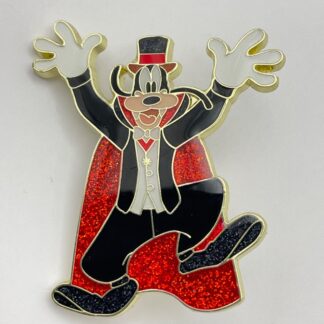 Disney Baublebar Goofy Dracula Costume Halloween Glitter Pin A8
