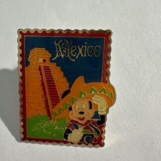 Disney Epcot Vintage Stamp Series Pin - Mickey Mouse in Mexico (E6)