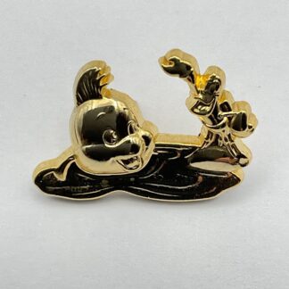 Disney Gold Tiny Flounder & Sebastian Pin LR Little Mermaid 50th Anniversary G5