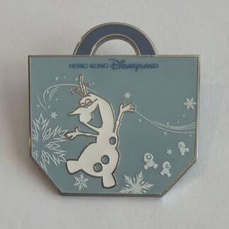 Disney Hong Kong Disneyland Olaf World Of Frozen Shopping Bag Mystery Pin H4