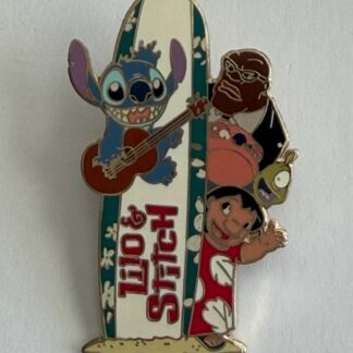 Disney Lilo & Stitch With Cobra Jumba On Surfboard 2003 Disney Pin C4