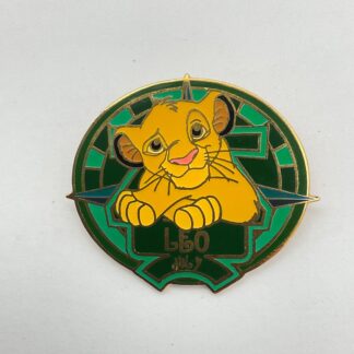 Disney Lion King Young Simba LE 5000 Leo the Lion Zodiac Pin H7