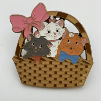 Disney Loungefly Aristocats Kitten Basket Enamel Pin Marie Toulouse Berlioz H8
