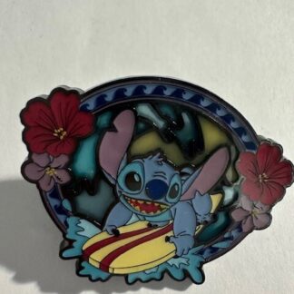 Disney Loungefly Enamel Pin - Stitch Surfing On Surfboard (A7)