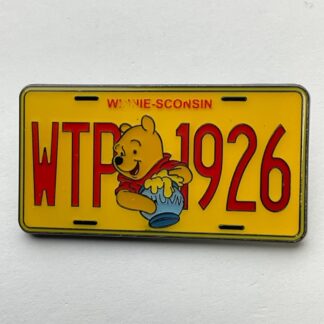 Disney Loungefly Pooh Winnie-Sconsin WTP 1926 & Friends License Plate Pin G3