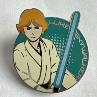 Disney Luke Skywalker Holding Lightsaber Star Wars Pin F7
