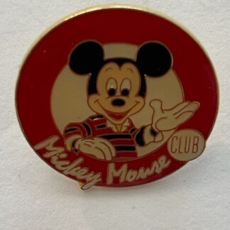 Disney Mickey Mouse Club Mickey in Red and Black Rugby Shirt Pin (B7)