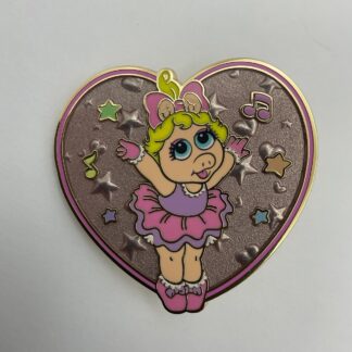 Disney Muppet Babies Miss Piggy Heart Muppets BoxLunch Monogram Pin H1
