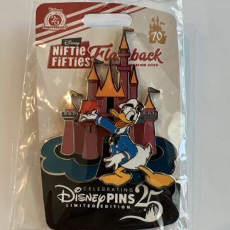 Disney Niftie Fifties Flashback Castle Characters Donald Mini Jumbo LE 500 Pin B