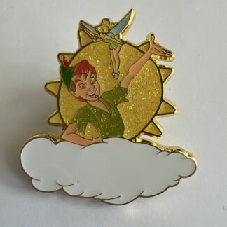 Disney Peter Pan And Tinker Bell Classic Scenery Glitter Pin Loungefly E6