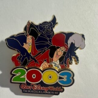 Disney Pin 2003 The Magical Place To Be Villains Hook Jafar Chernabog LE (D2)