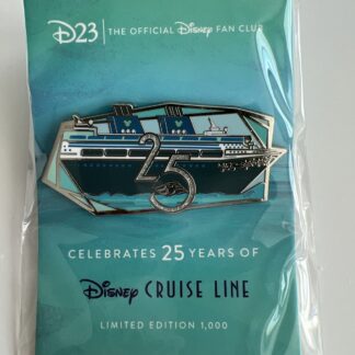 Disney Pin D23 Disney Cruise Line DCL 25th Anniversary LE 1000 B
