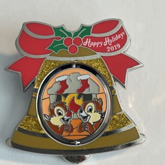 Disney  Pin Happy Holidays 2019 Ft Wilderness Resort BELL CHIP DALE  LE 1500 (A7