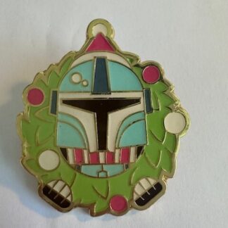 Disney Pin Loungefly Christmas Holiday Star Wars Boba Fett Wreath (D1)