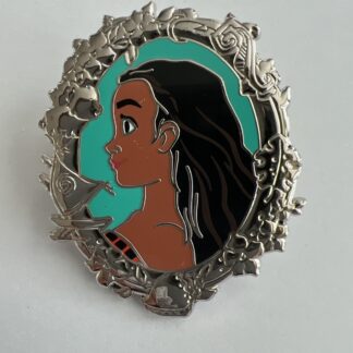 Disney Pin - Moana - Cameo - Side Profile - Silver Frame - Portrait A9