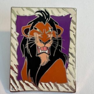 Disney Pin The Lion King Villains Series 2002 Scar Grin Zebra Print Frame (A0)