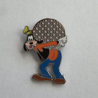 Disney Pin WDW Four Parks One World Booster Goofy EPCOT Spaceship Earth H2