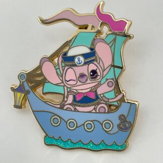 Disney Pirate Stitch and Friends Mystery Pin Shanghai SDLR Pin Angel in Boat H2