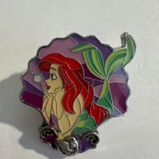 Disney Princess Little Mermaid Ariel Stained Glass Loungefly Enamel Pin (B9)