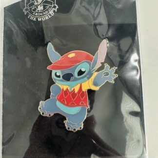 Disney Shopping Stitch In Time Red Golf Cap LE 135 Pin (B)