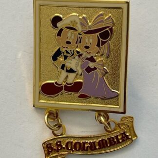 Disney Tokyo DisneySea Mickey Mouse & Minnie Mouse S.S.Columbia Dangle Pin (A2)