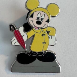 Disney Trading Pin Mickey Mouse Raincoat with Umbrella (A0)