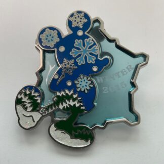 Disney Winter 2015 Snowflake Stain Glass Mickey Mouse Pin F3
