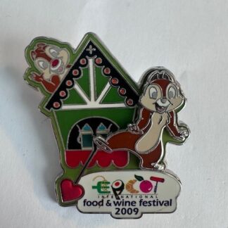 Disney World 2009 Epcot Food & Wine Festival Chip & Dale DVC LE 1000 Pin (D2)