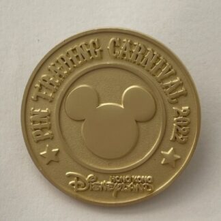 Disney pins HKDL Hong Kong Pin Trading Carnival 2022 Mickey Mouse Coin Gold (B4)