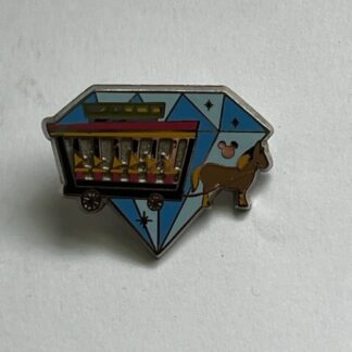 Disneyland Hidden Mickey Diamond Attractions Horse Drawn Streetcar Pin (C4)