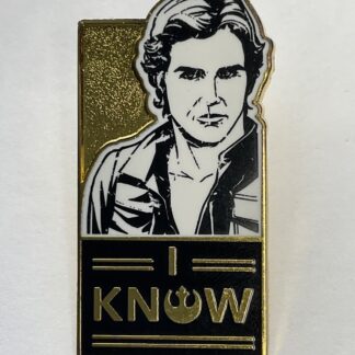 Disneyland Paris Star Wars Han Solo Only I Know Pin G9