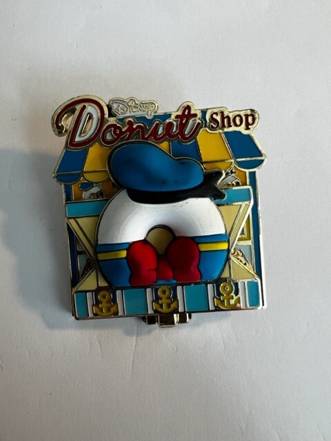Donald Duck Donut Shop Monthly Series Hinged 2018 LE Disney Pin (A1) - Image 3