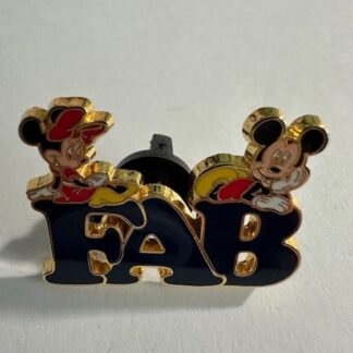 Fab Five Letter - Mickey and Minnie 2012 Disney Pin LE F2