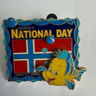 Flounder - Norway National Day 2002 Little Mermaid Disney Pin B9