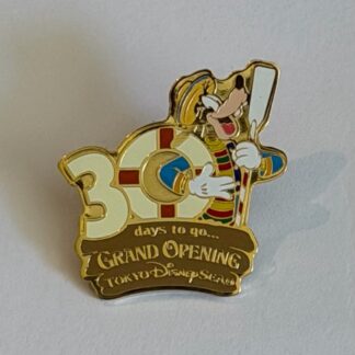 Goofy 30 Days to Go Grand Opening Tokyo DisneySea TDR 2001 Disney Pin H0