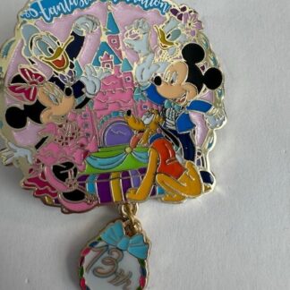 HKDL 13th Fantastic Celebration Mickey Hong Kong Disney Pin (D2)