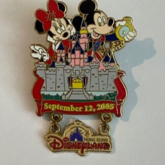 HKDL - Grand Opening September 12, 2005 Mickey Minnie Disney Pin E4