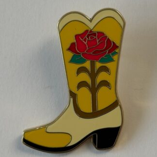 Her Universe Belle Princess Cowboy Boots Mystery Red Rose 2025 Disney Pin H9