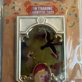 Hong Kong Disneyland Pin Trading Carnival 2021 Princess Jumbo Pin Aurora LE 400