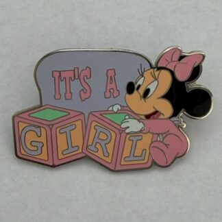 It's a Girl Baby Blocks (Minnie) Disney Pin G8