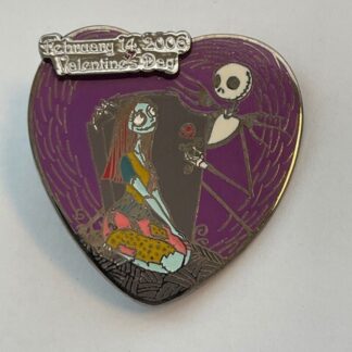 JDS Japan Valentines Day 2006 Jack And Sally NBC Heart Disney Pin (A4)