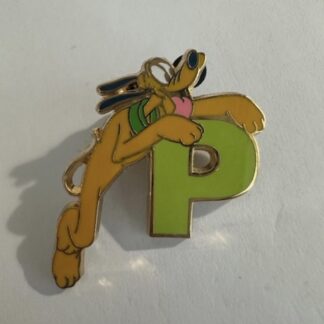 Japan Disney Store JDS Pin - Character Letter Alphabet Series - P - Pluto B9