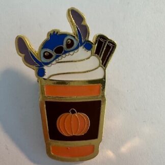Lilo & Stitch Pumpkin Spice Latte Drink Halloween Fall Disney Loungefly Pin (D2)